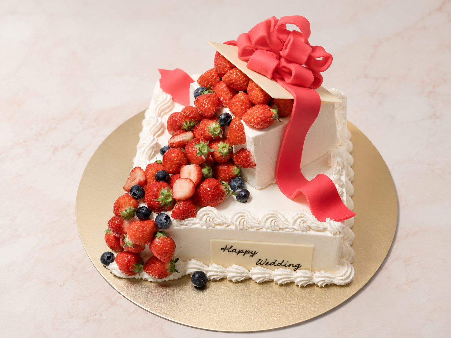 Strawberry Gift Box ケーキ　FOR YOU
