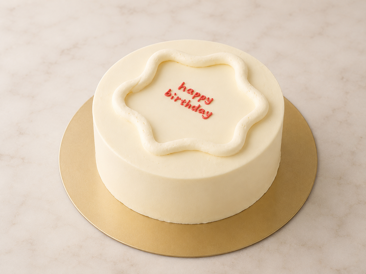 なみなみラインのバタークリームケーキ　FOR YOU