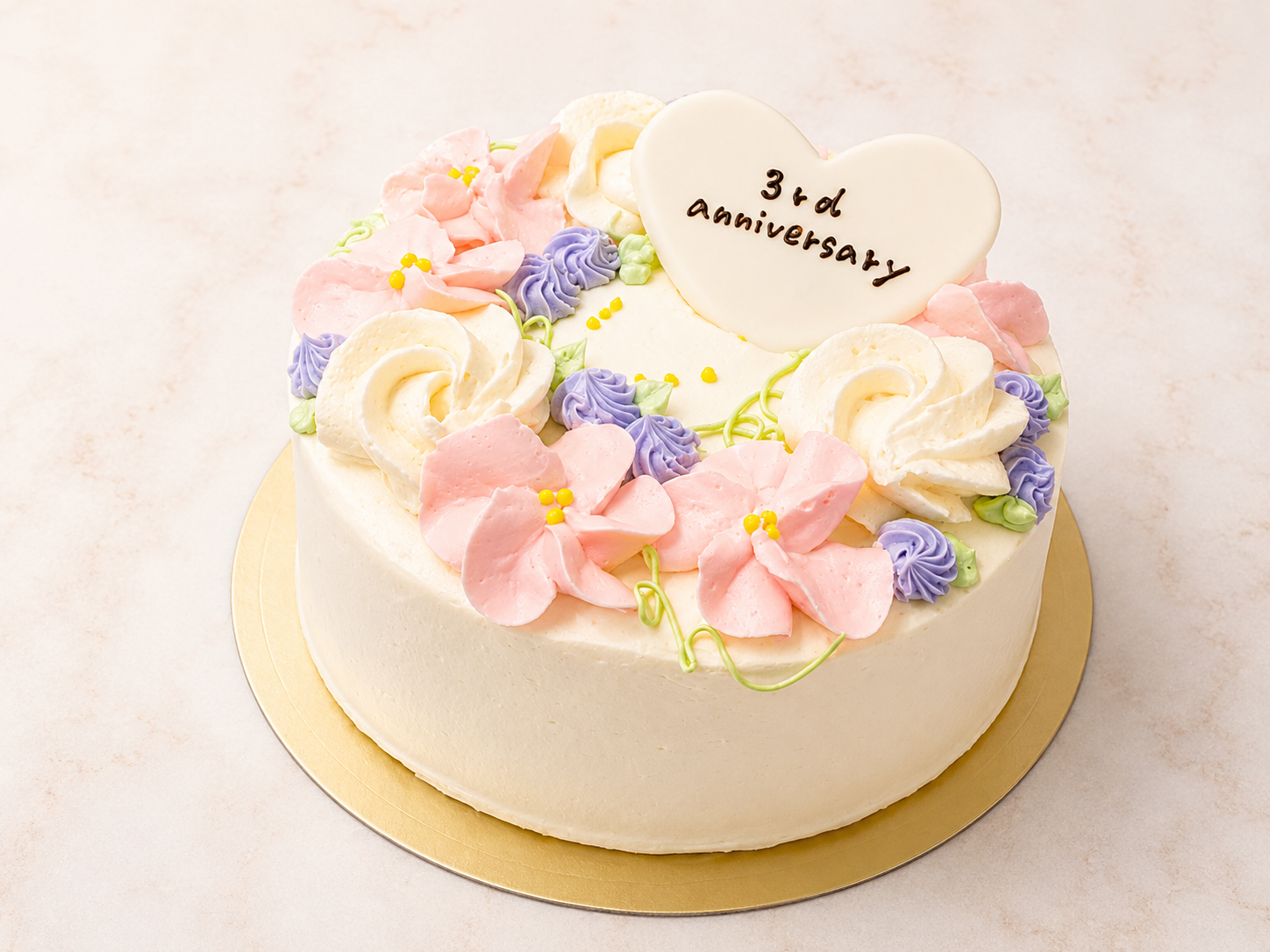フラワーデコレーションケーキ　FOR YOU